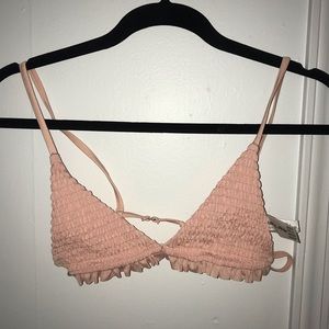 pink ruffle bikini